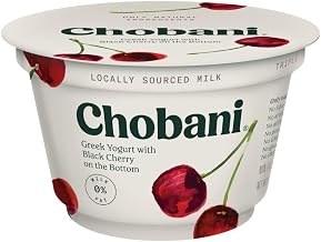 Chobani Black Cherry on the Bottom Non Fat Greek Yogurt, 5.3 Ounce -- 12 per case