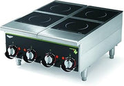 Vollrath 924HIMC Cayenne Four Hob Heavy Duty Induction Hot Plate W/ Manual Controls 208/240V-924HIMC