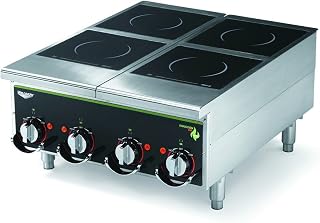 Vollrath 924HIMC Cayenne Four Hob Heavy Duty Induction Hot Plate W/ Manual Controls 208/240V-924HIMC
