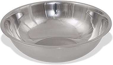 Crestware 3-Quart Stainless Steel Professional Mixing Bowl, 1mm Thick, 1, Silver