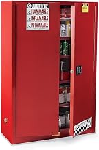 Justrite Steel 1 Door Self Close Slimline Flammable Safety Cabinet
