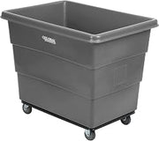 Global Industrial 16 Bushel Plastic Bulk Box Truck, Steel Base, Gray
