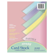 Pastel Card Stock by Pacon – 100 Sheets, Paper, Assorted Pastel, Model PAC101315