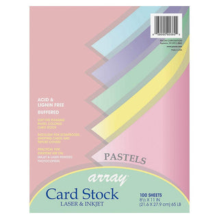 Pastel Card Stock by Pacon – 100 Sheets, Paper, Assorted Pastel, Model PAC101315