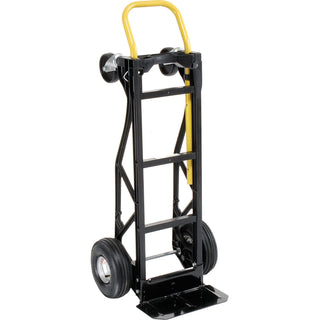 Nylon Convertible Hand Truck - 37-1/4"Lx12"W Platform by Harper – 17"L x 12"W x 49.5"H, Nylon Frame, Black, Model PGDK1935P