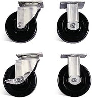 Knaack 695 Caster Set with Brakes, 6" (Pack of 4)