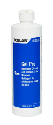 Gel Pro™ Bathroom Cleaner and Mildew Stain Remover by Ecolab – 16 Fl Oz (Pack of 1), Model 6100574