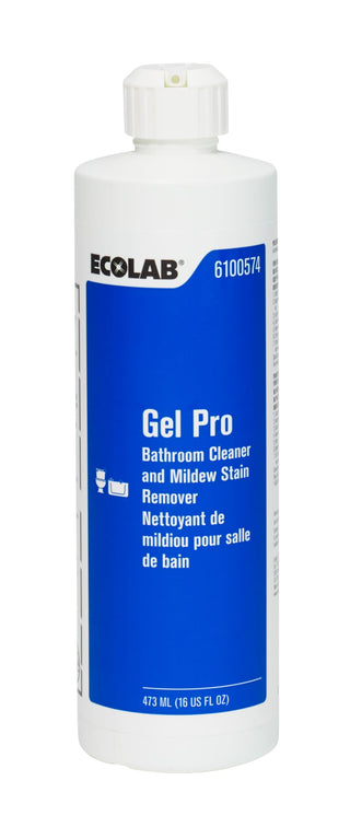 Gel Pro™ Bathroom Cleaner and Mildew Stain Remover by Ecolab – 16 Fl Oz (Pack of 1), Model 6100574