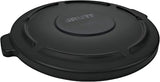 Rubbermaid Commercial Products BRUTE Heavy-Duty Round Trash/Garbage Lid, 20-Gallon, Black, Outdoor Waste Container for Home/Garage/Mall/Office/Stadium/Bathroom