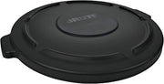 Rubbermaid Commercial Products BRUTE Heavy-Duty Round Trash/Garbage Lid, 20-Gallon, Black, Outdoor Waste Container for Home/Garage/Mall/Office/Stadium/Bathroom