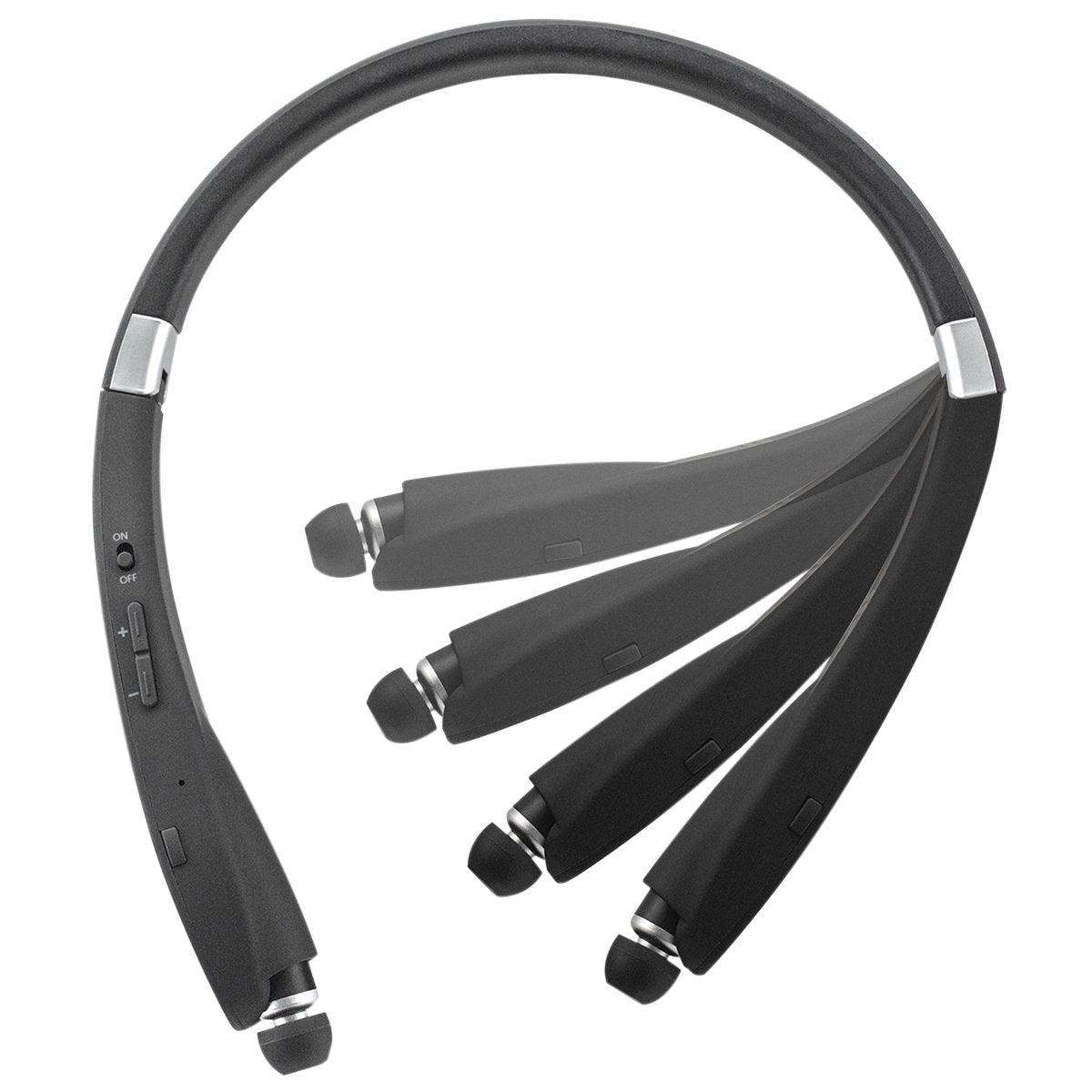MobileSpec Premium Stereo Bluetooth Headphones - Black by Mobile Spec – Universal, Plastic, Black, Model MBS11182