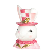 Dapper Rabbit Canister (Lapin en Rose) by 10 Strawberry Street – 52 Ounces, 52.0 fluid_ounces, Dolomite, Lapin en Rose, Model DAPPER-2915