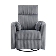 Corduroy Swivel Glider Recliner with Rocking Motion by Starlight Canyon Home – Corduroy, Grey