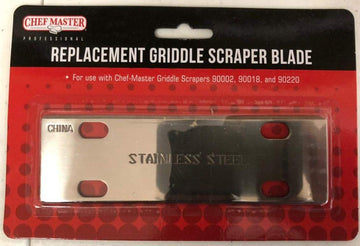Chef-Master Replacement Blade for Griddle Scraper by Chef Master – Stainless-Steel, Metallic, Model 90003HD