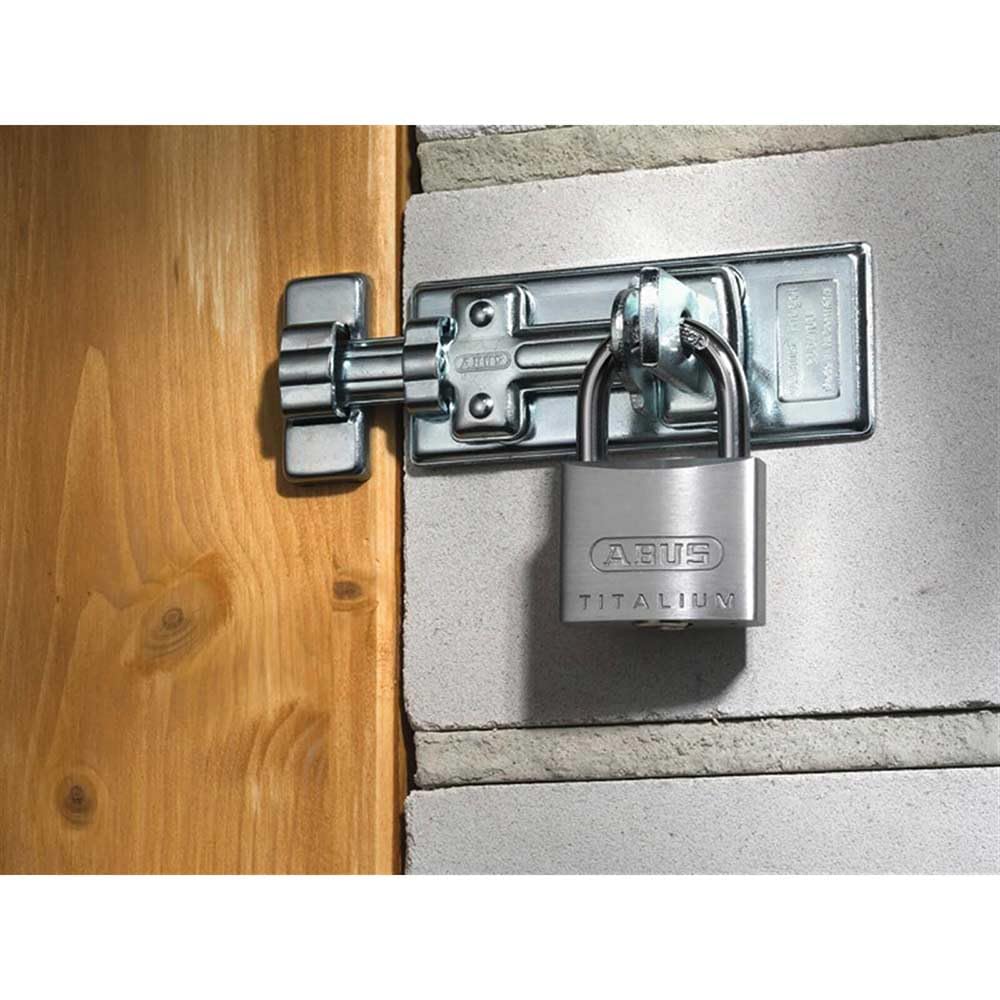 54TI/30 30mm Carded Titalium Padlock by ABUS – Aluminum, Silver, Pack of 6, Model ABU54TI30C