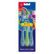 Kids Toothbrush by Oral-B – Green, Pack of 3, Model 82300924