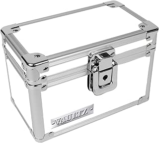 Vaultz Locking Index Card File, 3 x 5 Inches, White (VZ00174)