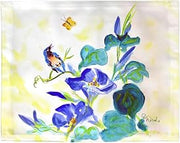 PM1479 Blue Morning Glories Place Mat - 14 x 18 in. - Set of 4