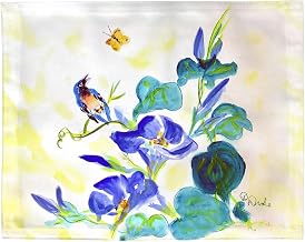 PM1479 Blue Morning Glories Place Mat - 14 x 18 in. - Set of 4