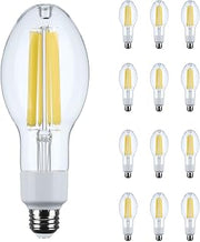 Satco S13184 23W LED HID Replacement Bulb, ED23.5 Clear, 4000K Cool White, E26 Base, 4000 Lumens, Ballast Bypass, 120-277V, IP65 Rated – Enclosed Fixture Safe for Outdoor Use (12 Pack)