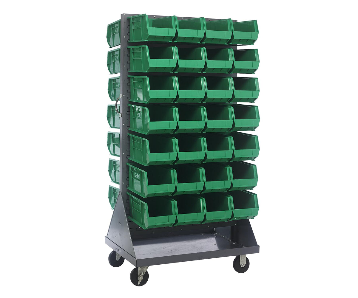 QUANTUM STORAGE SYSTEMS Green / 14-3/4" x 8-1/4" x 7" (Bin Size) / 1 Standing Shelf Units