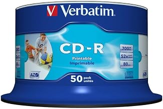 Verbatim Super AZO' CDR 52x Printable Spindle 50 No 43438