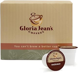 Gloria Jean's Coffees Hazelnut, Single Serve Coffee K-Cup Pod, Flavored Coffee, 24