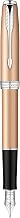 Parker Sonnet Pink Gold, Fountain Pen, Medium solid gold nib with Black ink (S0947270)
