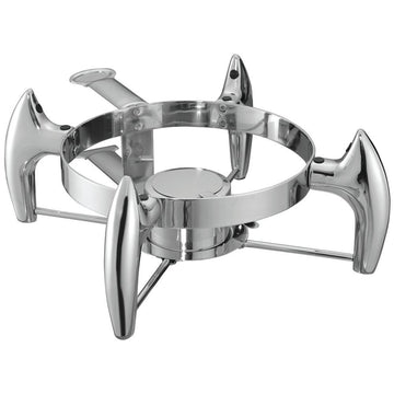 Chafer Frame Round Stainless Steel - 17" L x 12 1/4 W x 6 2/5 H by HUBERT – Stainless Steel, Silver, Model 1060F