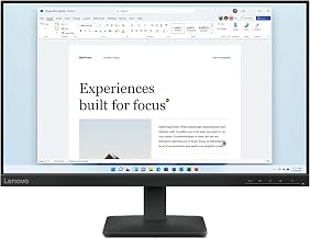 Lenovo L24-4e - 23.8" FHD (IPS, 100Hz, 4ms, HDMI VGA, HDMI Cable) - Black