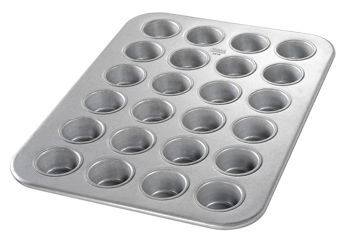 24 Cup Mini-Muffin Pan with AMERICOAT Plus by Chicago Metallic – 24 Cup, 24.0 cups, Alloy Steel, Multicolor, Model 45245