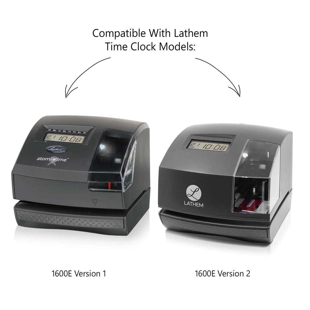 TruAlign Weekly Time Cards for 1600E Time Clock by Lathem – Size: Pack of 100 weekly time cards, Paper, White, Model E16-100
