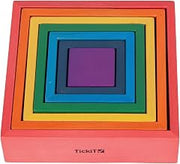 tickit Wooden Rainbow Architect Squares, Nesting Puzzle