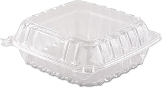 Dart ClearSeal Hinged-Lid Plastic Containers DCCC90PST1 250/pk, Transparent