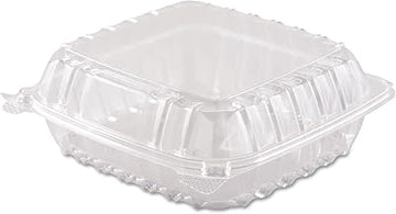 Dart ClearSeal Hinged-Lid Plastic Containers DCCC90PST1 250/pk, Transparent