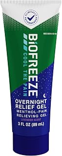 Biofreeze Overnight Pain Relief Gel, Lavender-Scented Menthol Gel, 3 FL OZ
