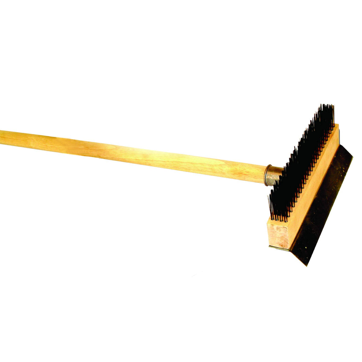 37" long wood handle pizza oven brush by Thunder Group – Hardwood, White, Model WDPB037
