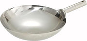Winco 16" Welded Joint Stainless Steel Wok