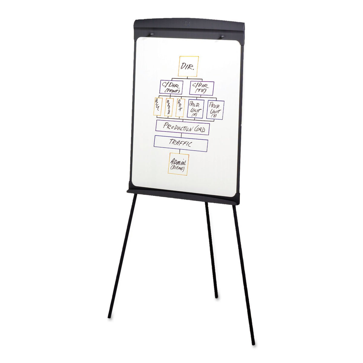 67E Presentation Easel by Quartet – Rubber, Black, Model QRT67E