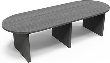 Kai by i5 Commercial 48" x 144" Racetrack Style Conference Table CT144 Samoa Gray