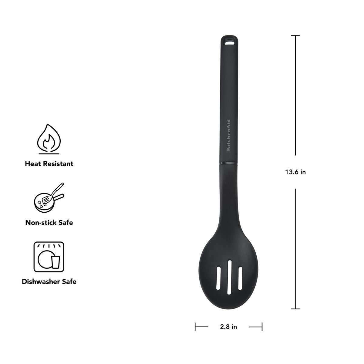 KitchenAid Black / 13.6-Inch / 1 Cooking Spoons
