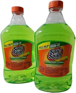 Spic & Span Spic And Span Everyday Multipurpose Liquid Cleaner, Dilutable Multi-Surface & Floor Cleaner Refills, Fresh Citrus Scent - Two 20 FL OZ Bottles (Fresh Citrus Scent)