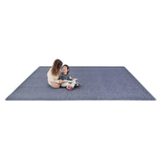 Endurance Solid Colored Area Rug in Color Glacier Blue by Joy Carpets – 4' x 6' (Rectangular), Polyester, Glacier Blue, Model 80N-04