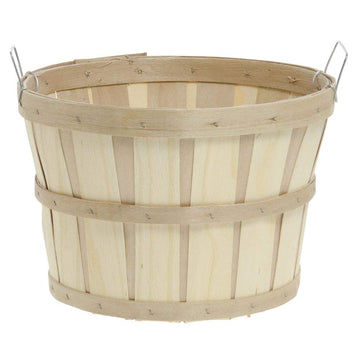 1/2 Bushel-Plain Basket by Retail Resource – 9x14x1 inches, Wood, Natural