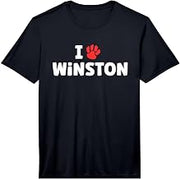 Dog Name Winston Paw Love Cute Pet Owner Puppy Named Winston Performance T-Shirt
