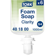 Clarity Hand Soap Foam S by Tork – 0.17 Fl Oz (Pack of 6), colorless, Pack of 6, Model 401800