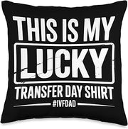 IVF in Vitro Fertilization Transfer Day Fertility Pregnancy Throw Pillow