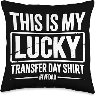 IVF in Vitro Fertilization Transfer Day Fertility Pregnancy Throw Pillow