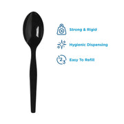 SSS51 Spoon Refill by Dixie – Black, Model DXESSS51