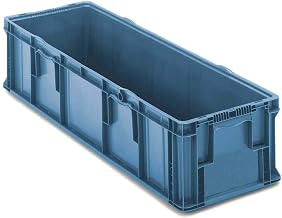 Orbis Stakpak Plastic Long Stacking Container, 48 x 15 x 10-3/4, Blue